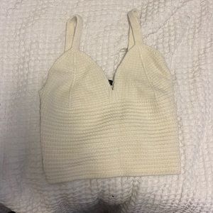 White Crochet Tank Top